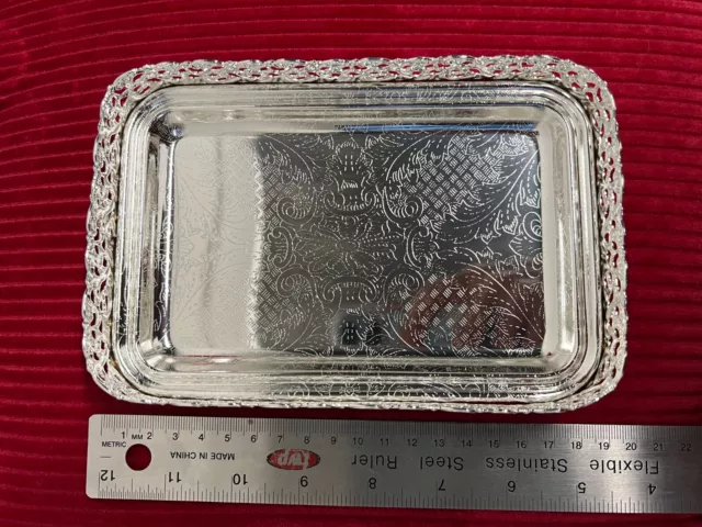 Silver Tray Vintage Rectangular , Ideal for Gifts