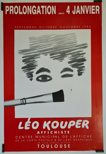1974 AFFICHE ORIGINALE exposition René Aubert Versailles Trianon-Palace