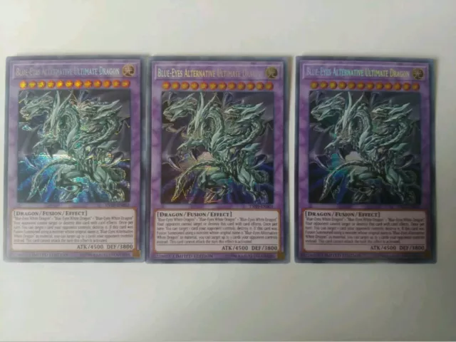 Yugioh! 1X Blue-Eyes Alternative Ultimate Dragon Secret Rare! TN19-EN001