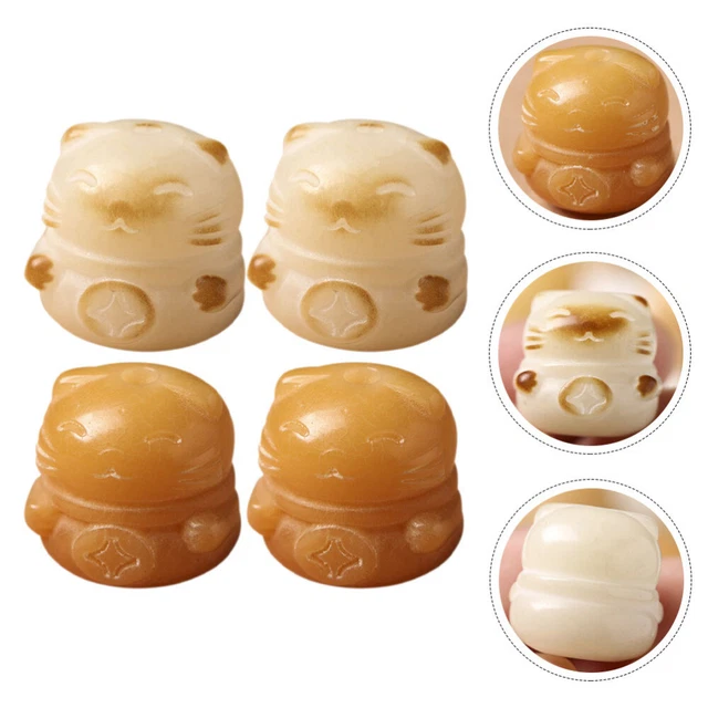 4 Pcs Charms Jewelry Making Lucky Cat Beaded Bangle Charms Cat Accessories