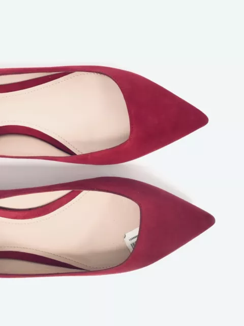 Giorgio Armani Women's Brule Asymmetrical Suede Ballet Flats EU36 US5.5 NIB $675 3