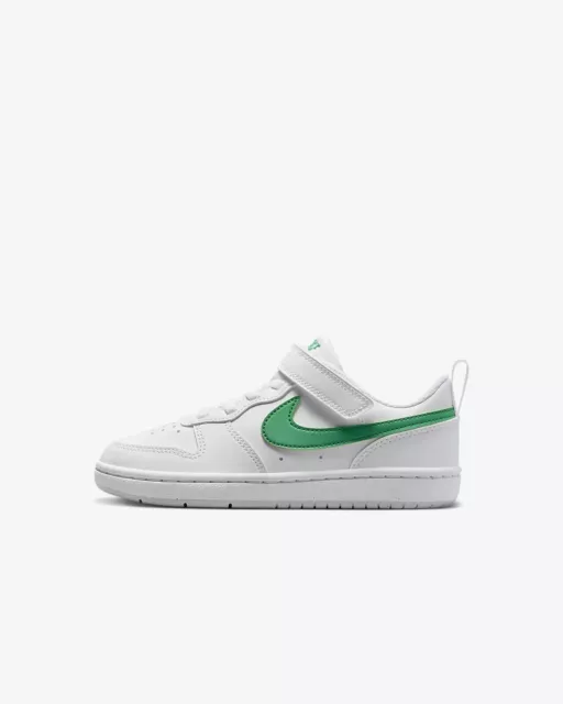 Scarpe Nike Court Borough Low 2 Recraft Dv5457 109 Bianco Verde Bambino Bambina