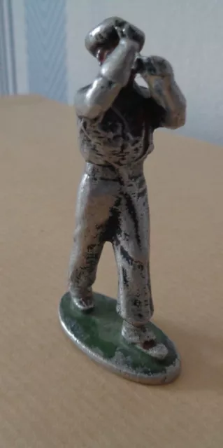 Quiralu  Ancien Jouet Figurine Chasseur Alpin jouant du Cors  réf 722