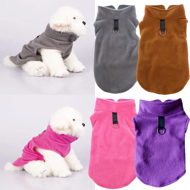 Animale Domestico Cane Cappotto Caldo Giacca In Pile Maglia Maglione Invernale -