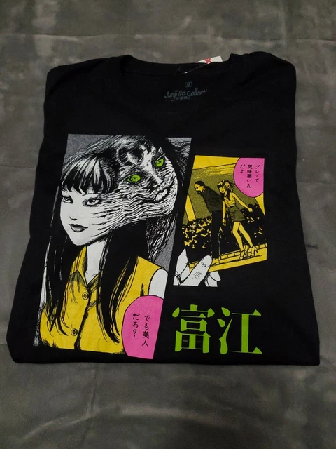 Junji Ito Tomie T-Shirt - Horror Manga Merch Collage Design