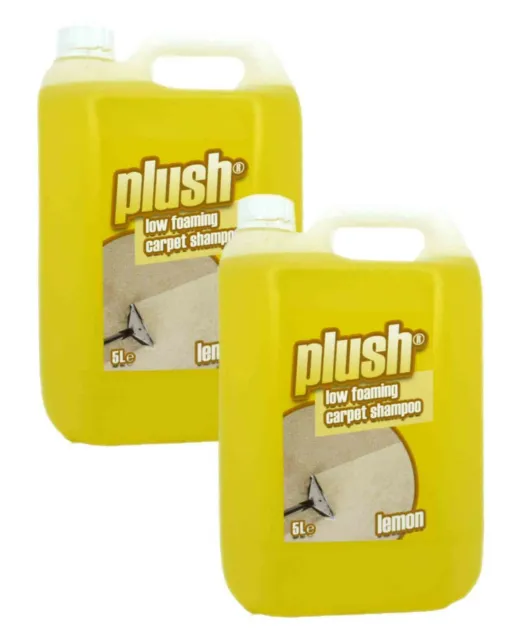 Carpet Shampoo Cleaner Deodoriser Lemon Fragrance 2 x 5L Containers Plush 3