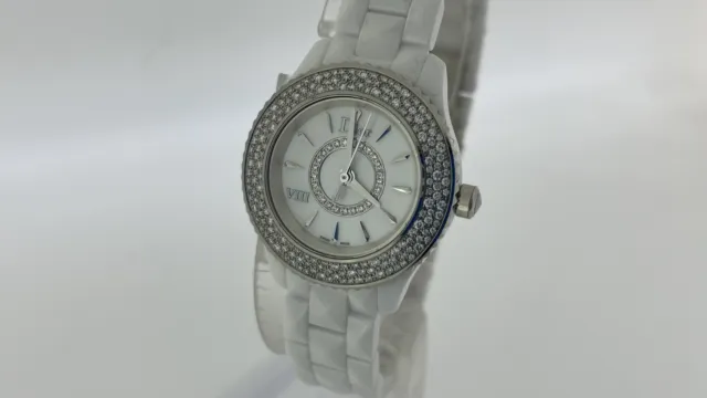 Christian Dior VIII MOP Ceramic Diamond  Ladies Watch CD1221E4C00 RETAIL $14,900