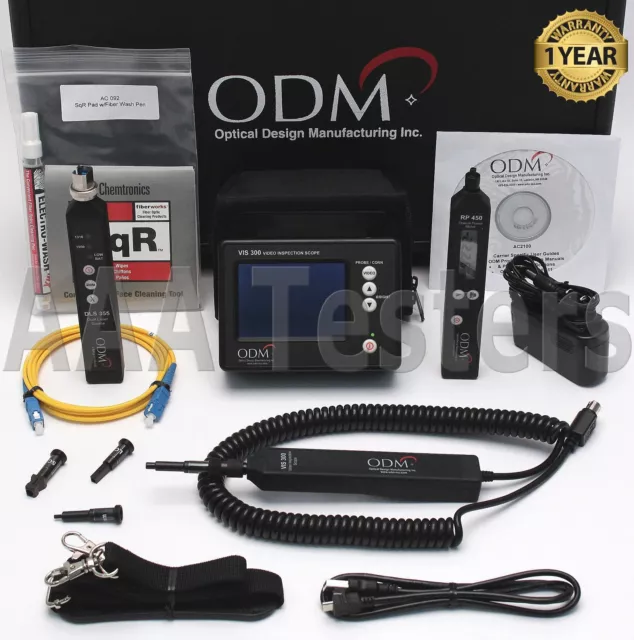 ODM VIS300M DLS355 RP450 Sm Fibre Optique Test & Inspection Kit VIS300 RP450-02