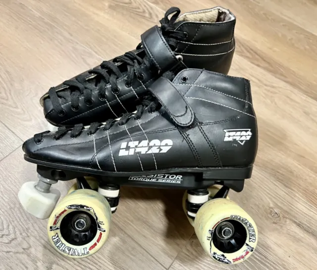 VINTAGE WOMENS LABEDA Pacer Hard Candy Skates Pro 377 Size 8 With Box ...