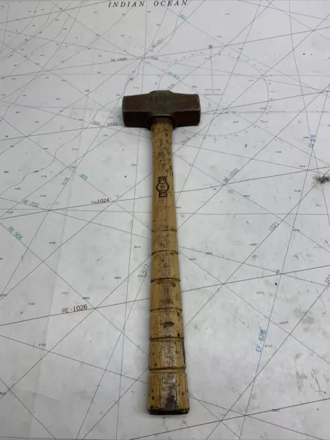 Vintage LIXIE D BRASS BRONZE NO-SPARK MALLET HAMMER
