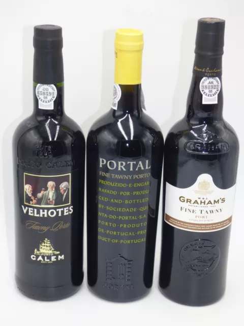 3 Flaschen ausgezeichneter Tawny Port