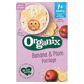 Organix Banana & Plum Organic Baby Porridge 200g-4 Pack