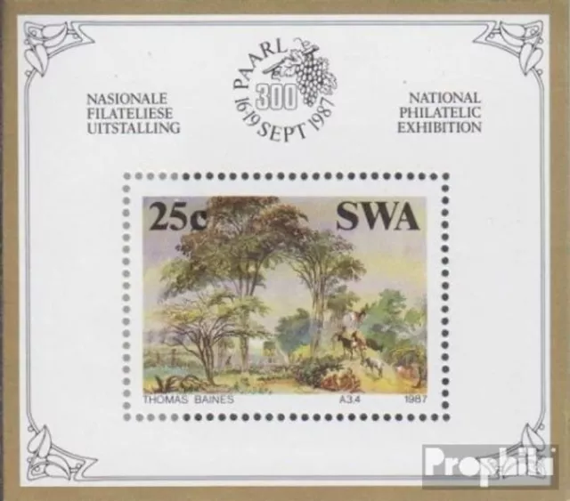 Namibia - Southwest block8 FDC 1987 Historic Southwest