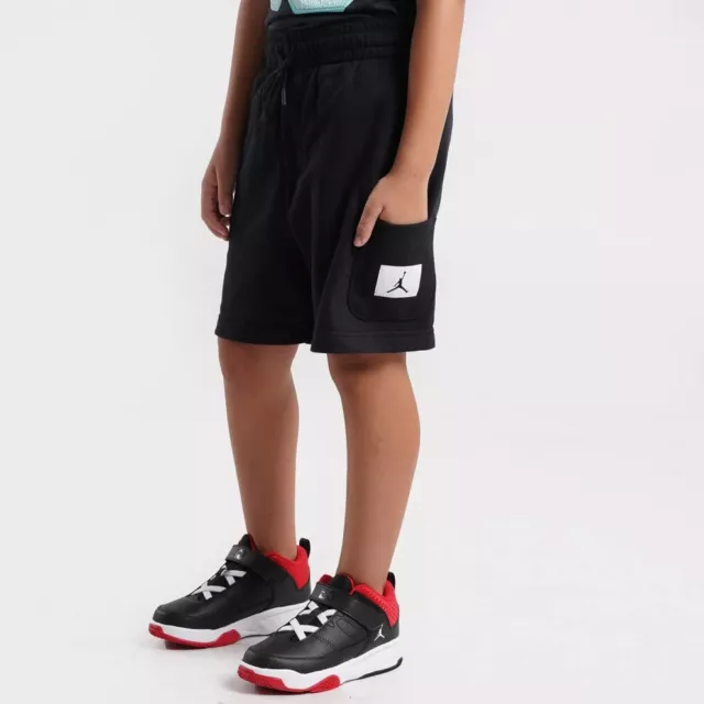 Nike Air Jordan Boys' Jumpman Essentials Shorts (Black/White) Size XL