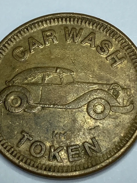 HOFFMAN SERVICES CAR WASH TOKEN THE CAR WASH PEOPLE WHEELING ILLINOIS #qg1
