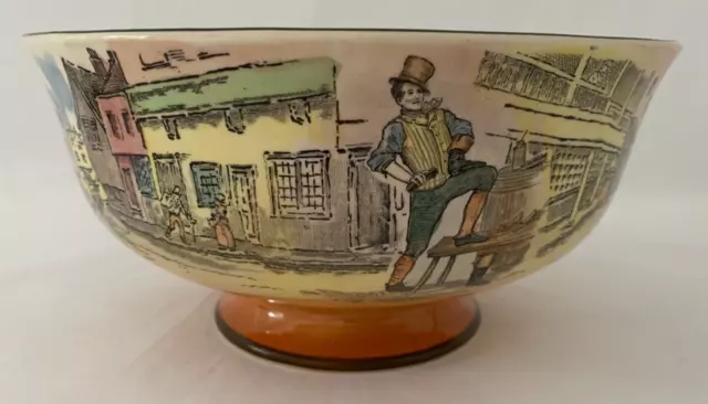 Vintage Royal Doulton Dickens Ware Large Bowl Mr Pickwick Mr Micawber Sam Weller