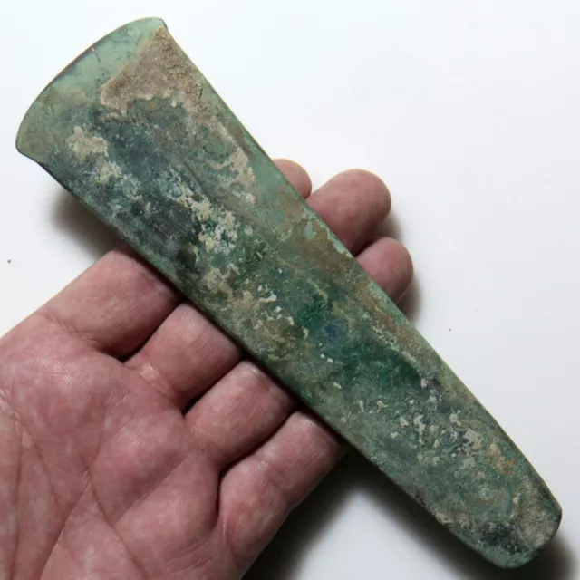 Ancient European-late bronze age- bronze flat Ax axe - circa 2000-1500 B.C 2