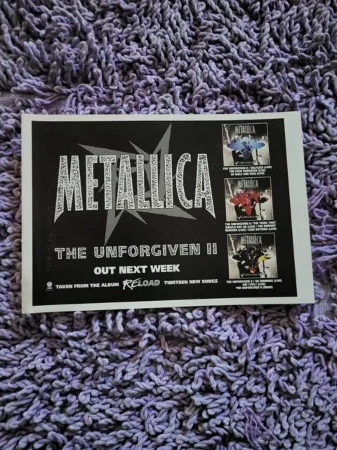 Tpgm53 Advert 5X8 Metallica : 'The Unforgiven Ii' Single