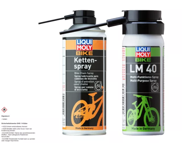 LIQUI MOLY Vélo Multi Fonctions Spray 50ml+ pour Chaînes Aerosol 400ml