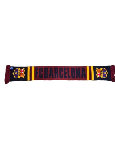 Official FC Barcelona Football Scarf Excellent Condition