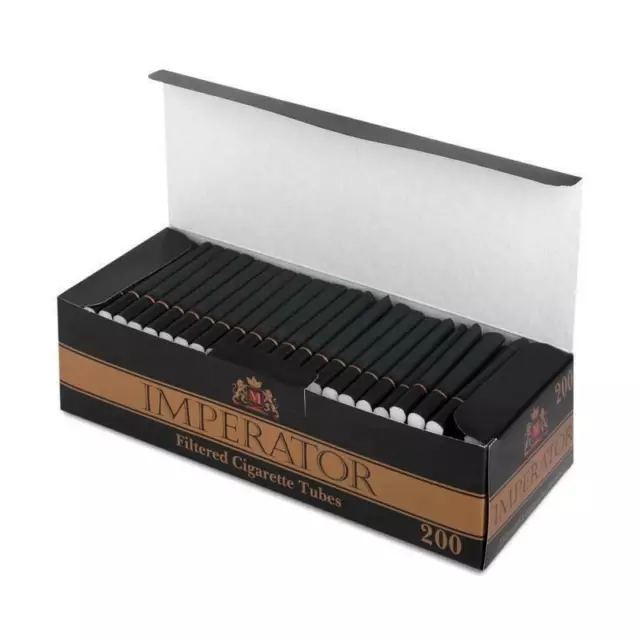 IMPERATOR BLACK CIGARETTE Filter 200 tubes - FREE AND FAST SHIPPING  1000tubes $49.88 - PicClick