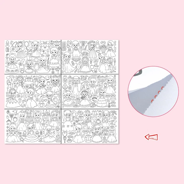 COLORING PAPER ROLL Coloring Book Paper, Perfect Travel Activity Fairy