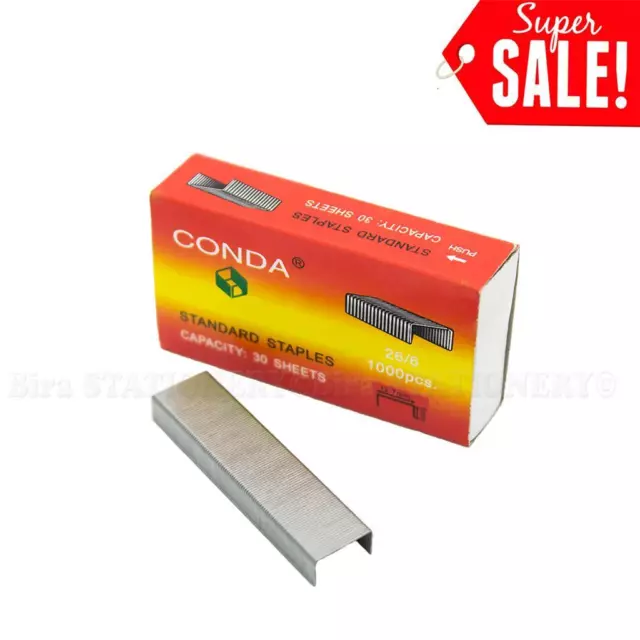 4000 Count Standard Chisel Point Staples, 1/4" Length, For Office School Home