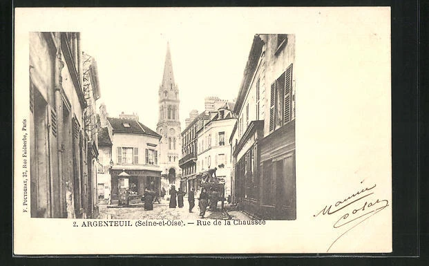 CPA Argenteuil, Rue de la Chaussee