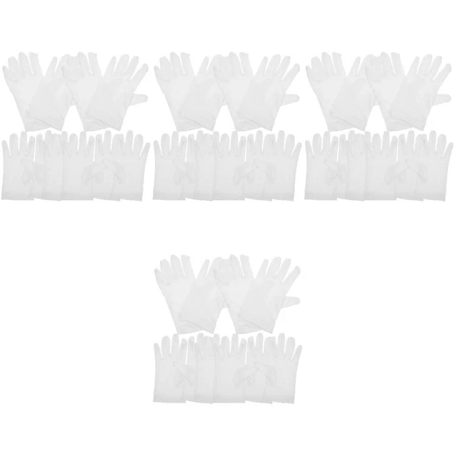 20 Pairs Gants De Jardinage Blancs Travail Antidérapants Ménage Automobiles