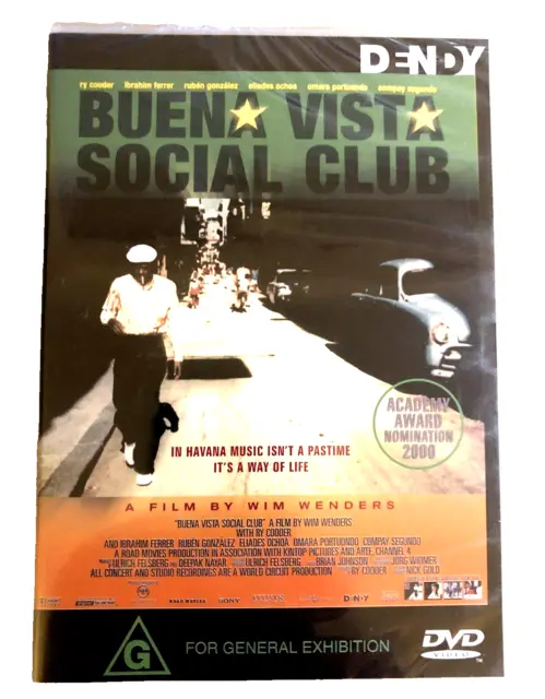 Buena Vista Social Club DVD (1999) Havana Music | Region 4 | Brand New Sealed