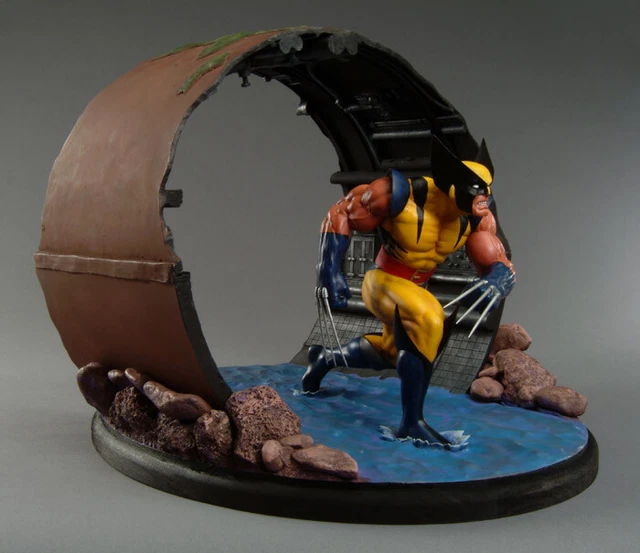 MARVEL XMEN WOLVERINE Diorama Statue Par Clayburn Moore Dynamic