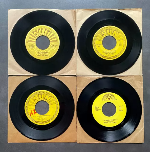 4x 7" Jerry Lee Lewis - US SUN Records
