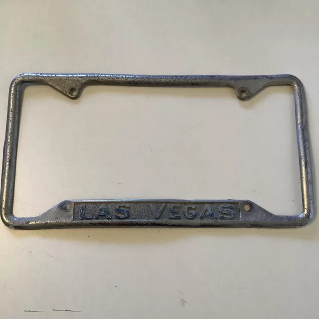 Vintage Desert Lincoln Mercury Dealer LICENSE PLATE FRAME Las Vegas Nevada  NV
