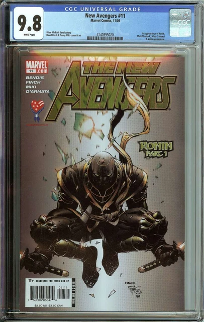 New Avengers #11 Cgc 9.8 White Pages // 1St Appearance Of Ronin