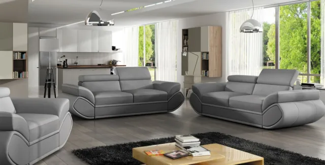 Sofa Modern Design 1x Sofas Bed 3 Seater Couch Comfortable Leather Luxury modern