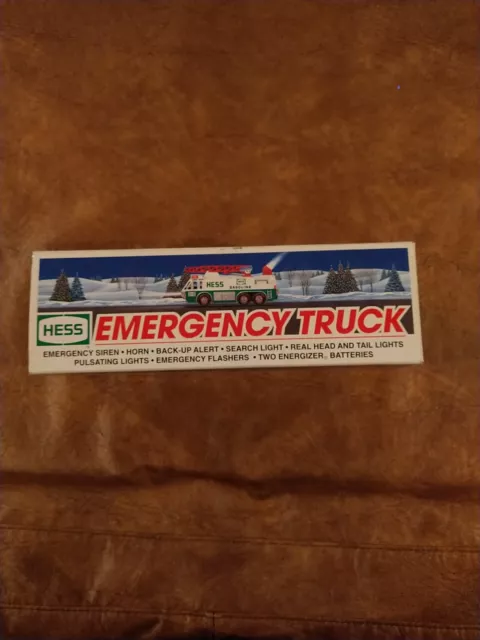 1996 Hess Toy Truck "Emergency Truck",  New In Original Box