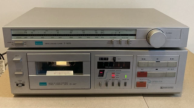 Ensemble Vintage Sansui – Tuner T-M5L & Platine Cassette D-M7 – Vintage 80s En Bon état