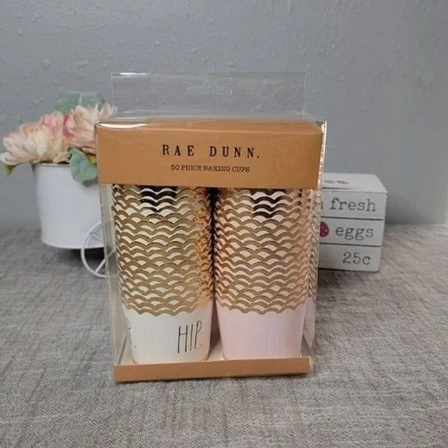 Rae Dunn Hip Hop Baking Cups 50pc Cupcake Wrapper Paper Cups Lot Party Supplies