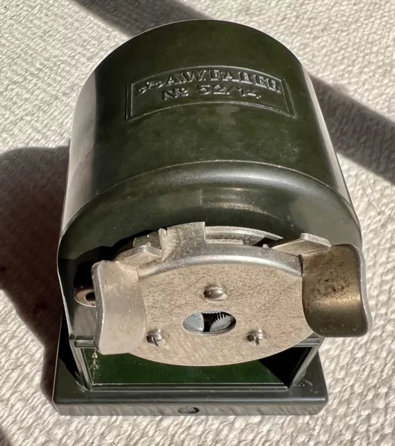 Faber Castell Spitzautomat No 52/14, Bakelit, „Castellgrün“ - Vintage!