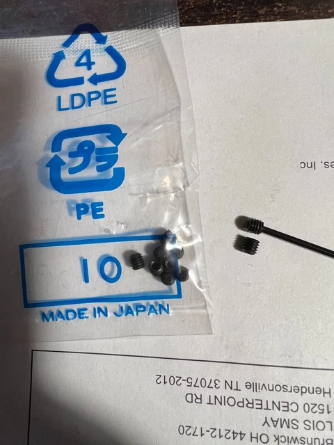 BROTHER BAS 416 Embroidery Machine needle bar screw