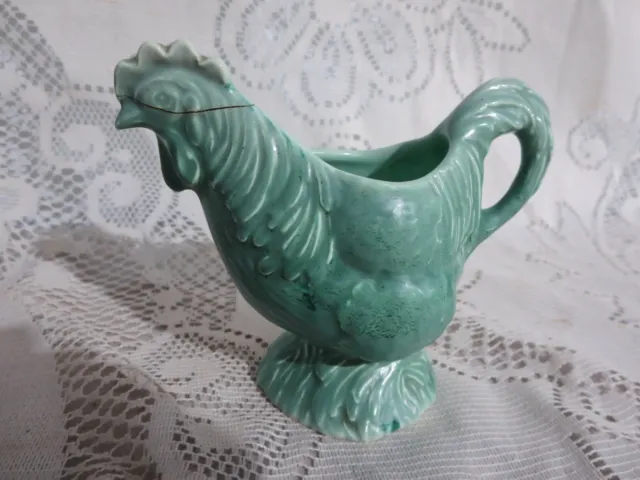 Royal Winton Grimwades Green Rooster Creamer AS IS