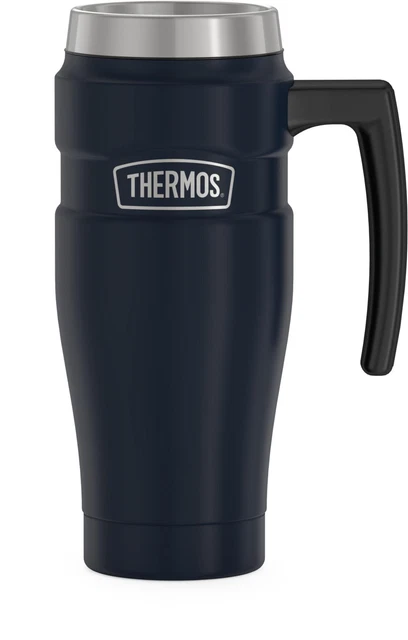 Stainless King Vacuum Insulated Stainless Steel Mug, 16oz, Matte Midnight Blue