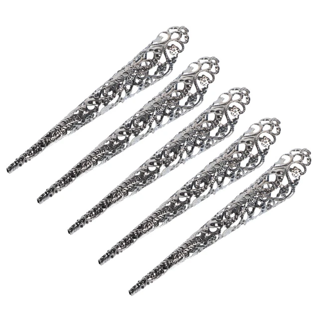 10 Pcs Klauenringe Fingernagelspitze Hexenkostüm Für Damen Fräulein Mann