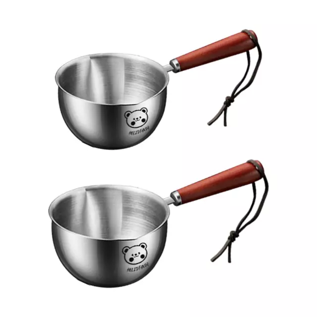 Mini Soup Pot Porridge Cooking Pot Breakfast Pot Butter Milk Warmer for Heating