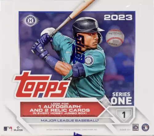 2023 Topps Series 1 Baseball Factory Sealed HTA Jumbo Box