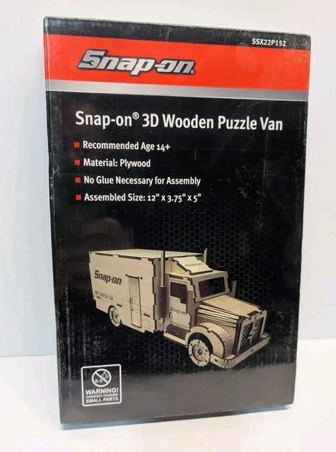 【限定品】Snap-on 3D Wooden Puzzle Van FURGONETA ROMPECABEZAS DE madera 3D Snap-on Tools SSX22P152