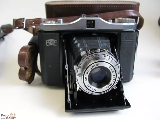 Zeiss Ikon Nettar Cámara Formato Medio 6x6 Lente Novar-Anastigmat 4,5 / 75MM