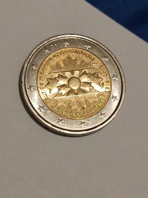 Pièce 2 euros commémorative Le Bleuet De France 1918-2018