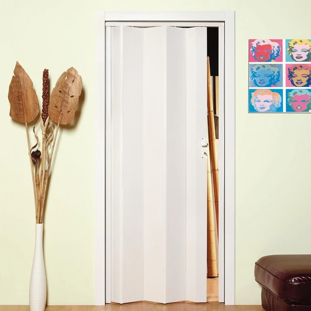 Porte pliante accordéon horizontale en PVC décorative - Chine Porte en PVC, porte pliée