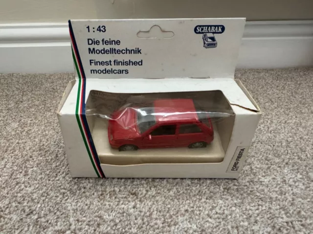 Schabak 1/43 Scale Red Ford Fiesta XR2i Boxed